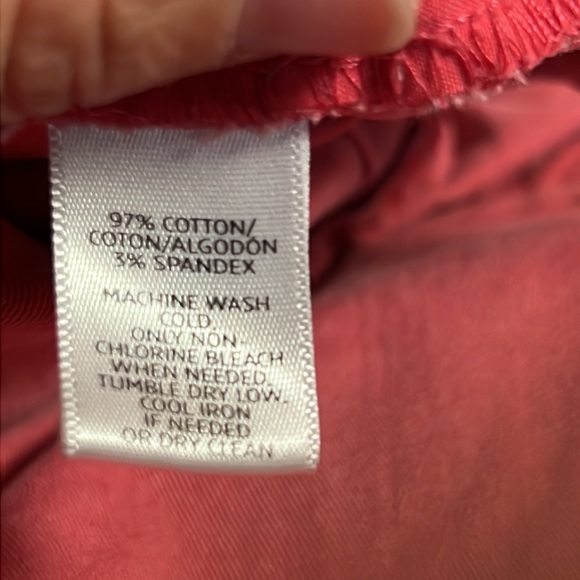 5/$50 Ann Taylor loft size 4 cropped/ankle pants Marisa fit in beachy coral - Picture 4 of 7